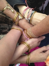 1 Goldleaf  mantra armband;  STANDAARD DIKTE