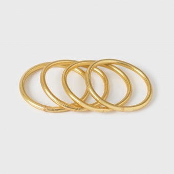4 Goldleaf mantra bracelets; CLASSIC THICKNESS