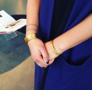 2 Goldleaf  mantra bracelets; classic thickness 