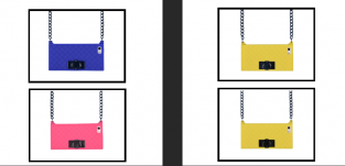 Yellow I-phone 5 bag 