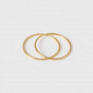 2 Goldleaf mantra bracelets;   EXTRA THIN