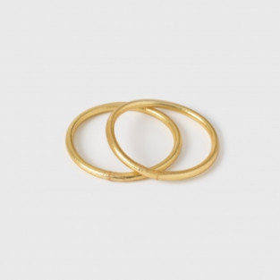 2 Goldleaf  mantra bracelets; classic thickness